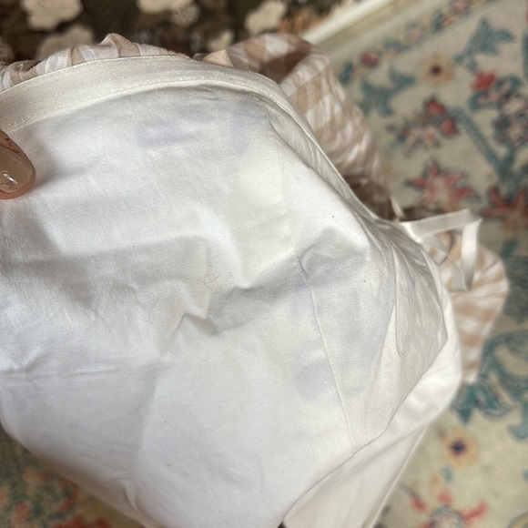 NWT L'Academie The Puff Sleeve blouse in taupe gingham size small - Picture 5 of 10